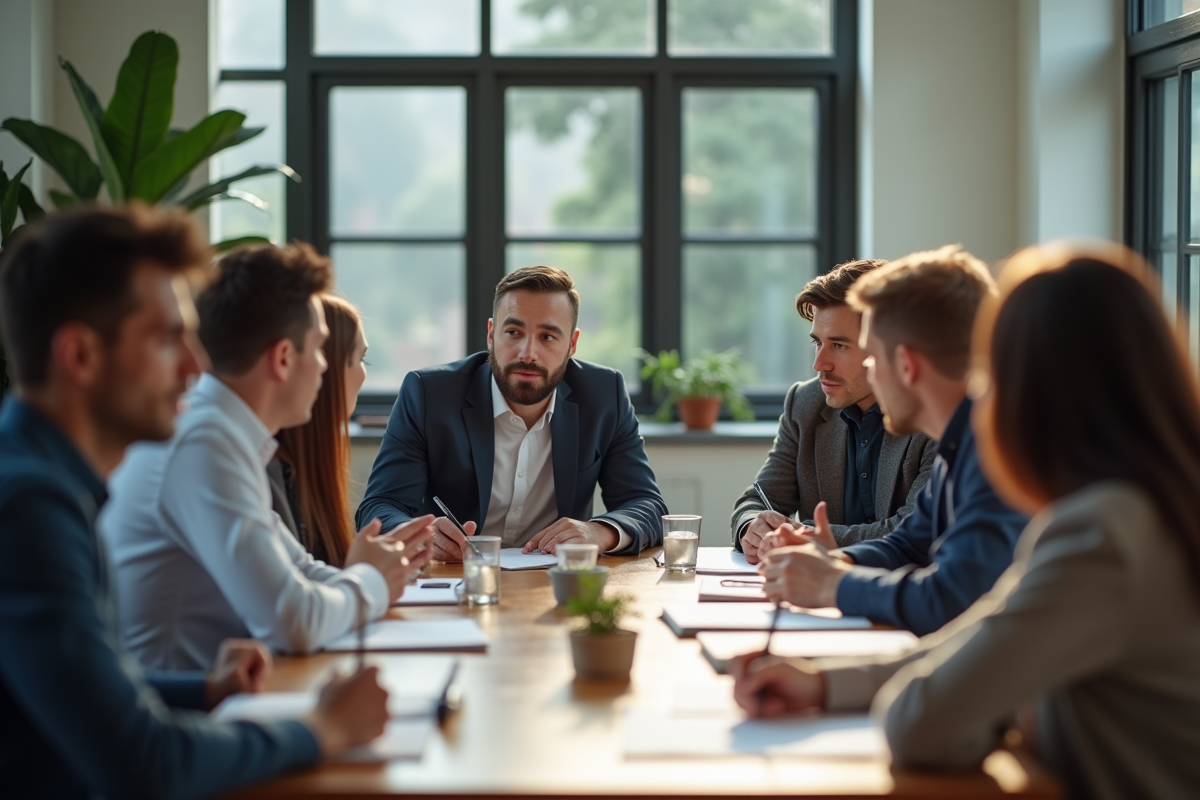 Discussion de groupe lors d un atelier de recrutement