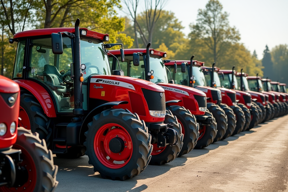 Ligne de tracteurs d